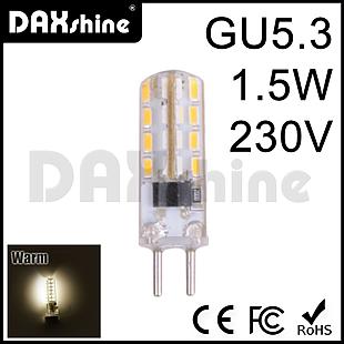 Daxshine 32LED Bulb GU5.3-1.5W AC230V Warm White 2800-3200K            